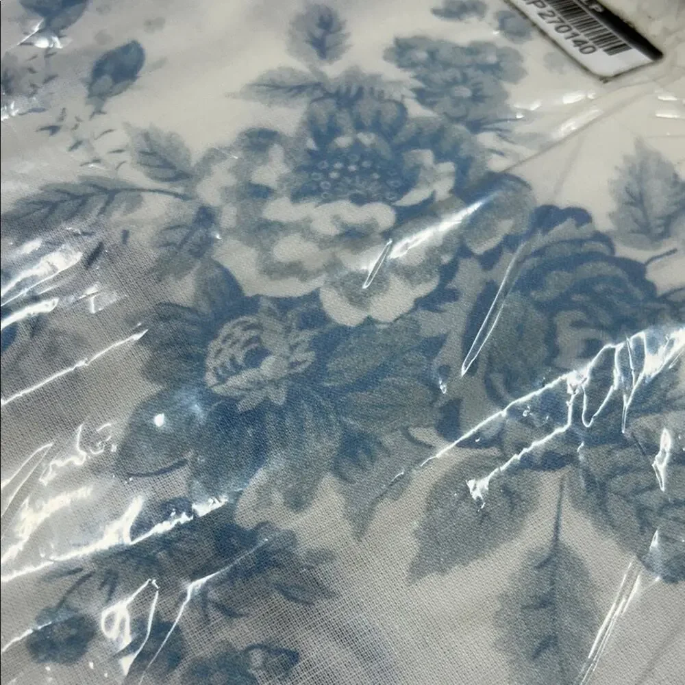 LoveShackFancy Blue Rose Duvet Cover Reversible King / California King Bed NEW